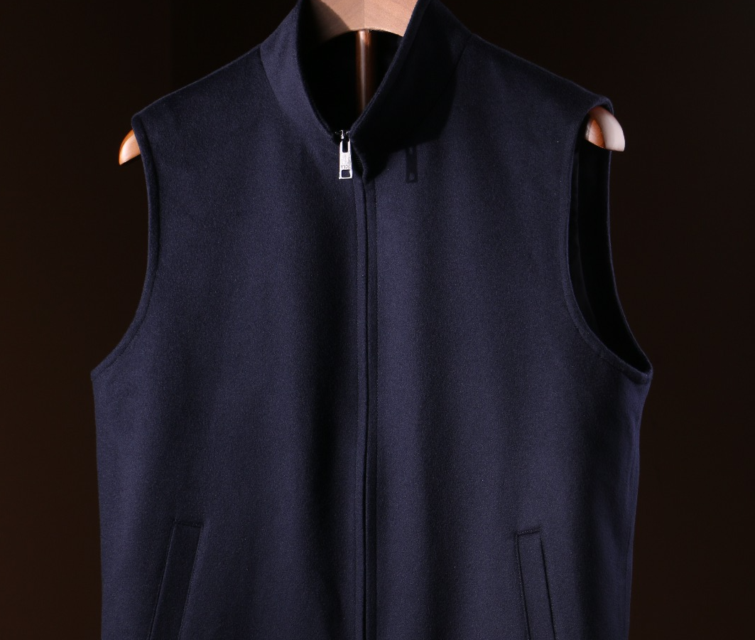 Handmade vest on display